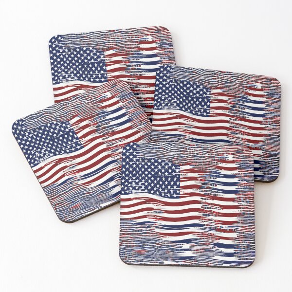 Item preview, A pattern of American flags designed and sold by LazyLifestyle.