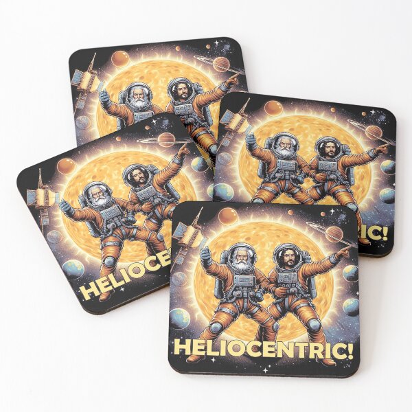 Item preview, Heliocentric! Sol Mates Copernicus and Galileo designed and sold by Spjutdotter.