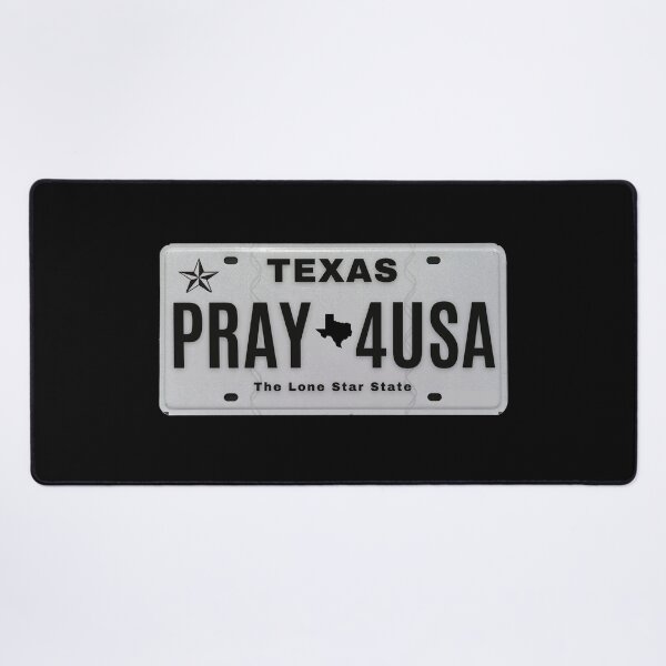 Item preview, PRAY 4USA Texas Vanity Plate designed and sold by GFamilyC.