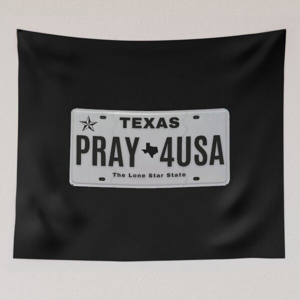 Item preview, PRAY 4USA Texas Vanity Plate designed and sold by GFamilyC.