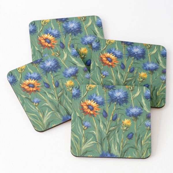 Item preview, Cornflower meadow seamless pattern designed and sold by Wisnak SHOP.