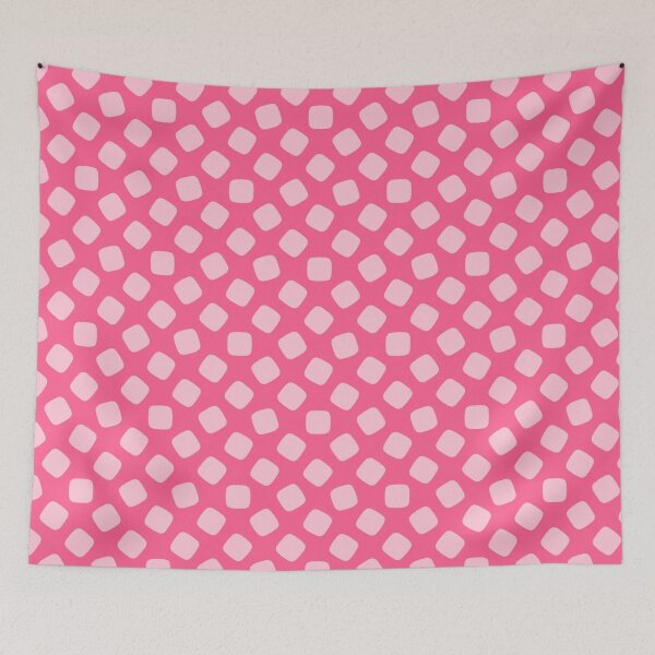 Item preview, Pink Candy Bubblegum Cushion Shape Rounded Square Polka Dot Cheerful Girly Soft Pattern designed and sold by PenguinForests.