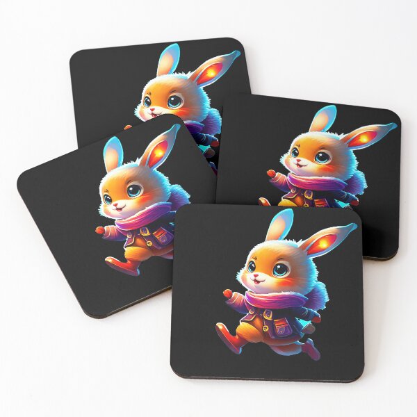 Item preview, Playful Winter Bunny: Adorable Rabbit Jogging designed and sold by GranitTR.