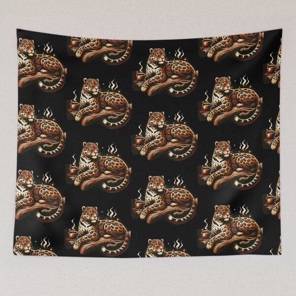 Item preview, Espresso Elegance Java Jaguar Lounge Art designed and sold by ElLocoMus.