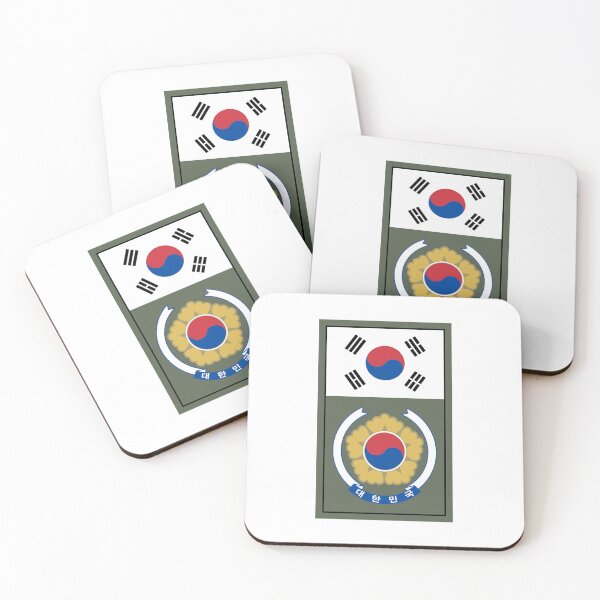 Item preview, South Korea Flag and Coat of arms designed and sold by adamst555.