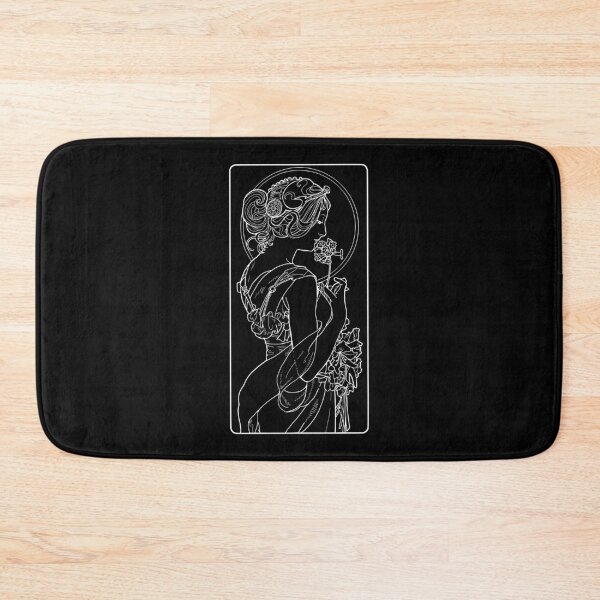 Item preview, Alphonse Mucha Primevere White Neon designed and sold by Heraldry design.