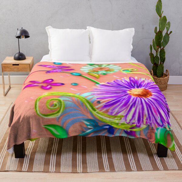 Item preview, Modern Colorful Spring Flowers Art designed and sold by zorkaa1.