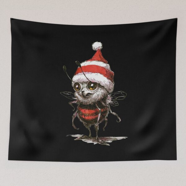 Item preview, Cute Santa Bee! designed and sold by Blink Art Studio.
