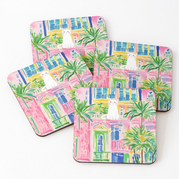 Item preview, Cat and balconies of Antibes designed and sold by SophieClimaArt.