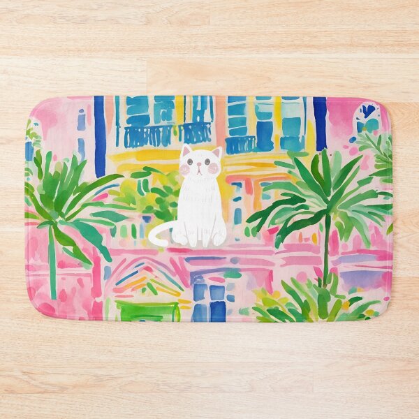 Item preview, Cat and balconies of Antibes designed and sold by SophieClimaArt.