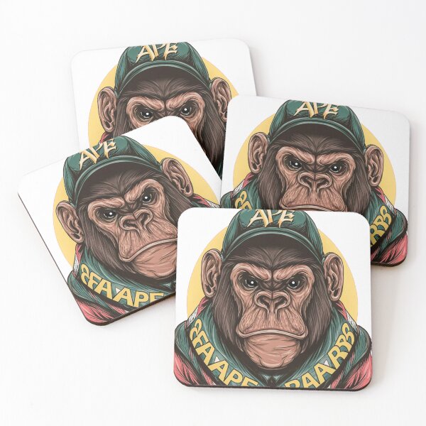 Item preview, Ape Gorilla rock T-Shirt designed and sold by tribo de um só.