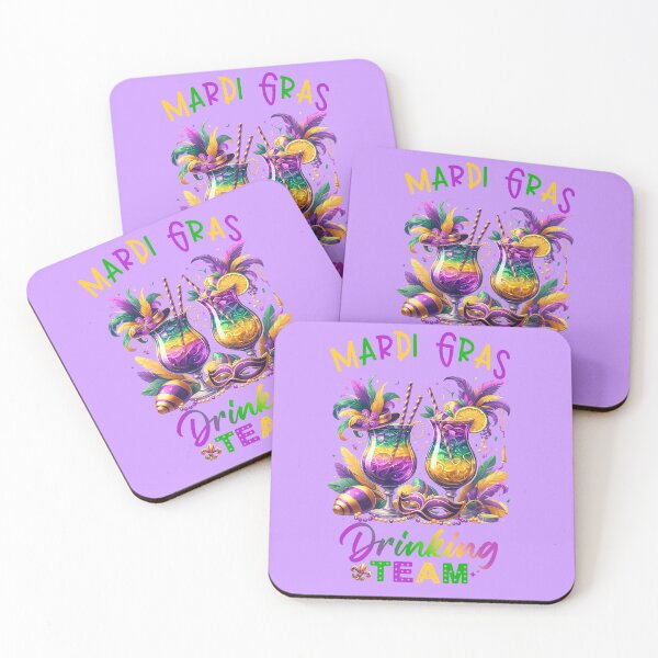Item preview, Mardi Gras Funny Girls Drinking Team Crew designed and sold by PopArtDesigns.