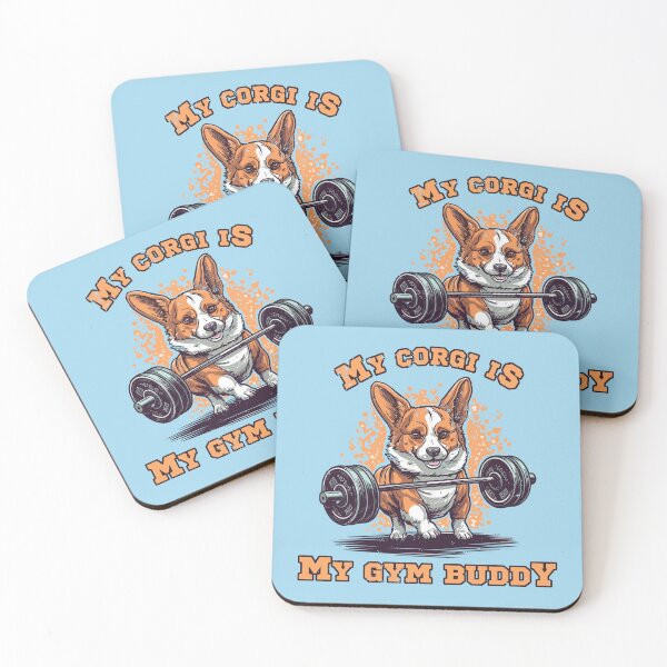 Item preview, Corgi Gym Buddy - Perfect for Active Dog Owners designed and sold by brindled.