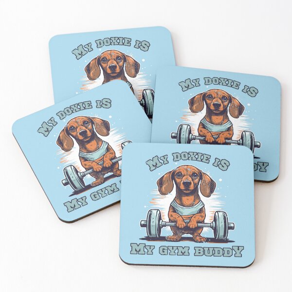 Item preview, Dachshund Gym Buddy - Perfect for Active Dog Owners designed and sold by brindled.