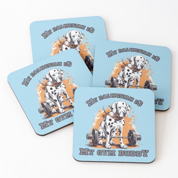Item preview, Dalmatian Gym Buddy - Perfect for Active Dog Owners designed and sold by brindled.