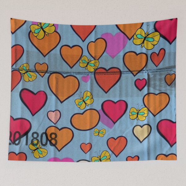Item preview, HEARTS UND BUTTERFLIES PRINTED ON CARDBOARD designed and sold by inarausch2023.