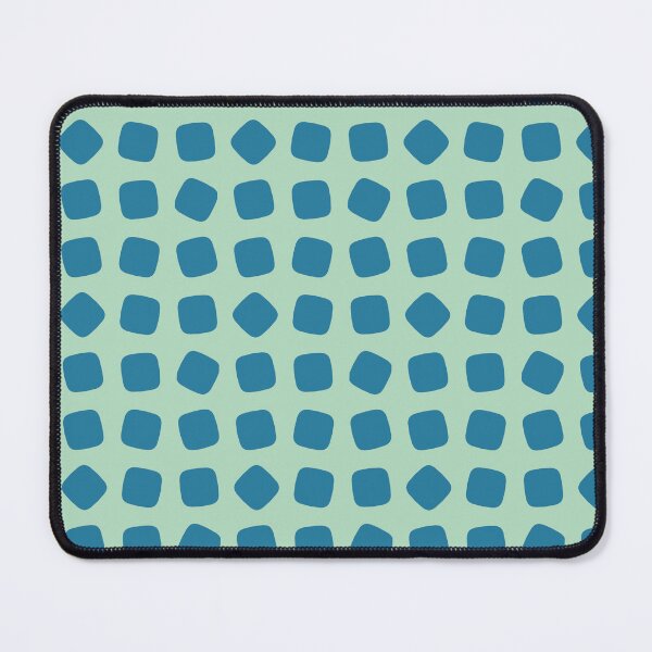 Item preview, Aquamarine Teal Blue Rounded Square Cushion Shape Cubes Bubble Water Drop Mediterranean Pattern designed and sold by PenguinForests.