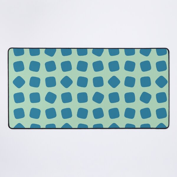 Item preview, Aquamarine Teal Blue Rounded Square Cushion Shape Cubes Bubble Water Drop Mediterranean Pattern designed and sold by PenguinForests.
