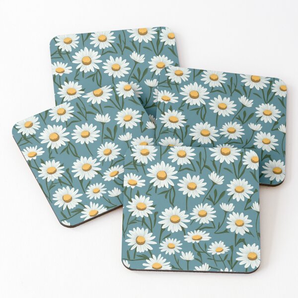Item preview, Daisy Dreams: Whimsical Blooms on Turquoise Canvas designed and sold by NeavesPhoto.