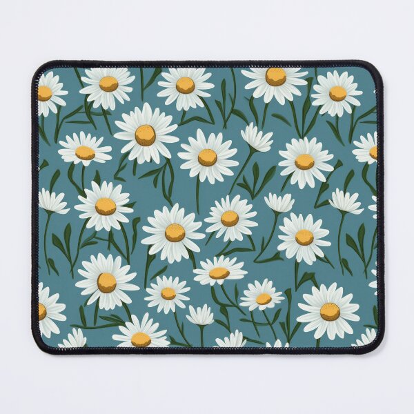 Item preview, Daisy Dreams: Whimsical Blooms on Turquoise Canvas designed and sold by NeavesPhoto.