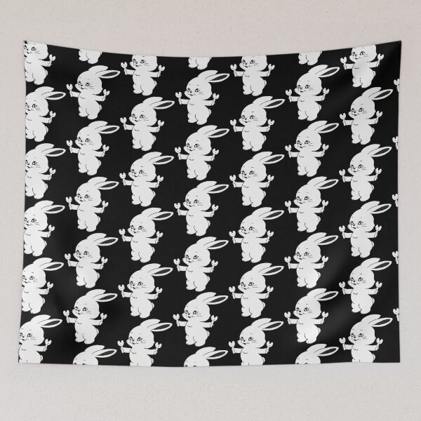 Item preview, 'NEWJEANS' - JET BLACK BUNNY WITH LIGHT STICK designed and sold by GONNCCISHOP.