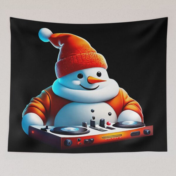 Item preview, Arctic Beats: DJ Snowman Spinning Cool Tune designed and sold by GranitTR.