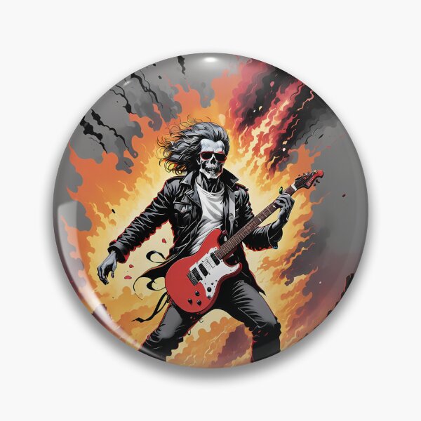 Item preview, Volcanic Riff - Skull Rocker Eruption designed and sold by Pixel Dome.