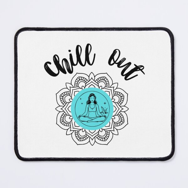Item preview, Chill Out Mandala aqua background designed and sold by JoyGDesigns.