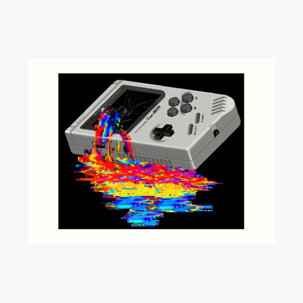 Broken ZeroBOY Colourfall Art Print