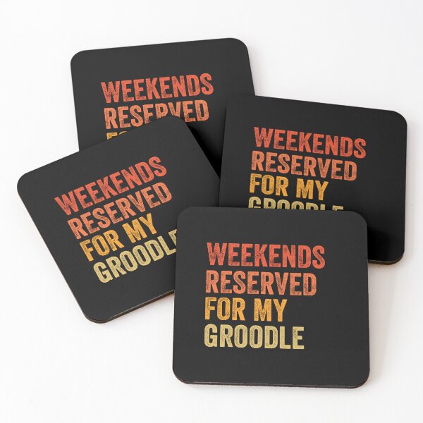 Item preview, Weekends Reserved For My Groodle Distressed Gift designed and sold by Guarddogdrive.