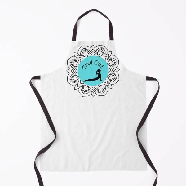 Item preview, Chill Out Mandala aqua background, upward dog designed and sold by JoyGDesigns.