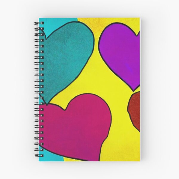 Item preview, FOUR MULTICOLORED HEARTS designed and sold by inarausch2023.
