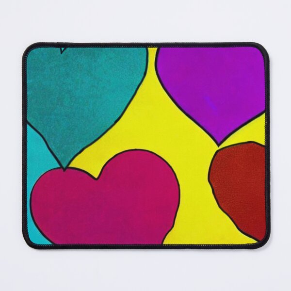 Item preview, FOUR MULTICOLORED HEARTS designed and sold by inarausch2023.