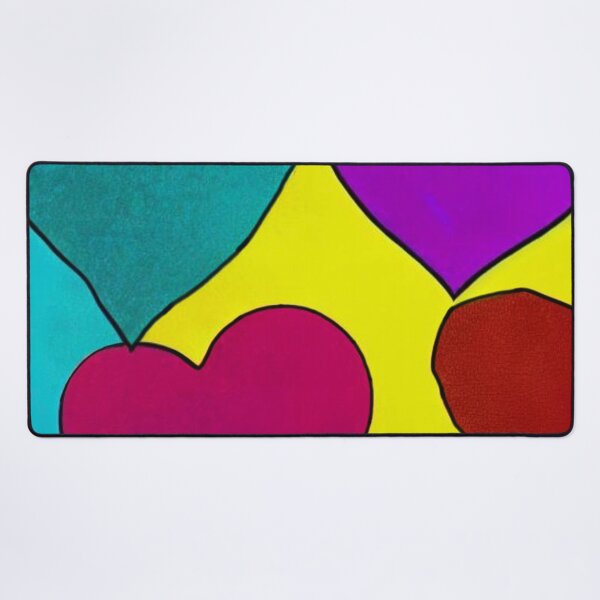 Item preview, FOUR MULTICOLORED HEARTS designed and sold by inarausch2023.