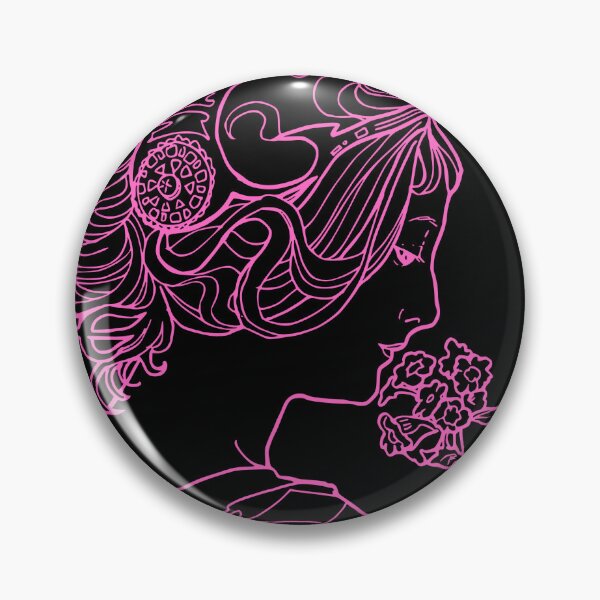 Item preview, Alphonse Mucha Primevere Pink Neon designed and sold by Heraldry design.