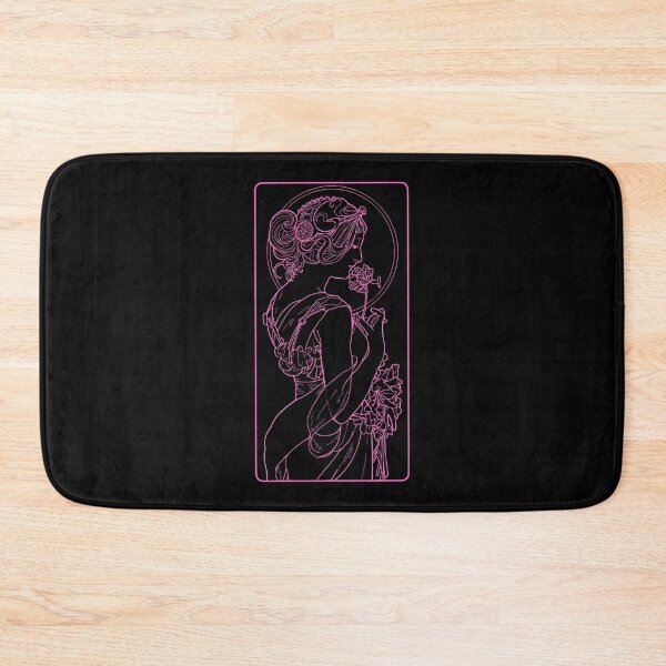 Item preview, Alphonse Mucha Primevere Pink Neon designed and sold by Heraldry design.