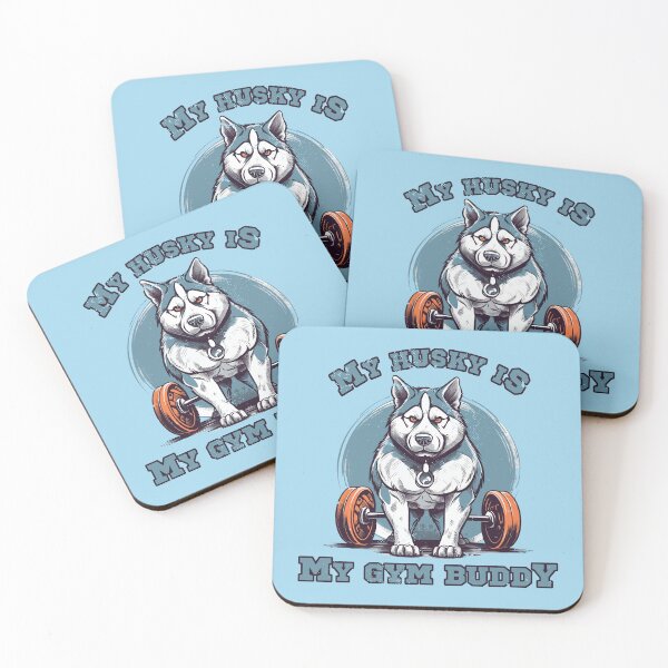 Item preview, Husky Gym Buddy - Perfect for Active Dog Owners designed and sold by brindled.