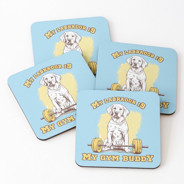 Item preview, Labrador Retriever Gym Buddy - Perfect for Active Dog Owners designed and sold by brindled.