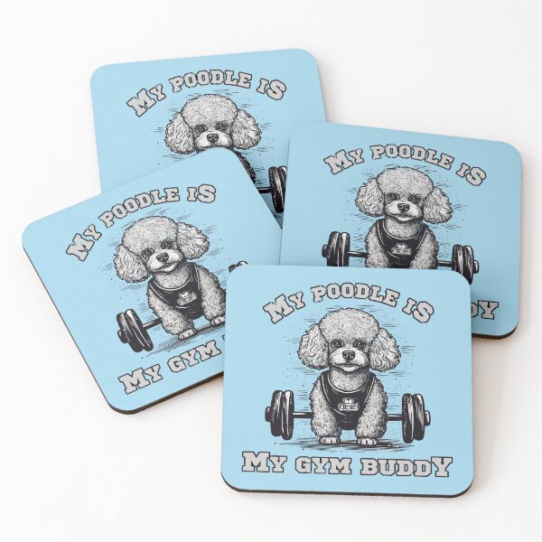 Item preview, Poodle Gym Buddy - Perfect for Active Dog Owners designed and sold by brindled.