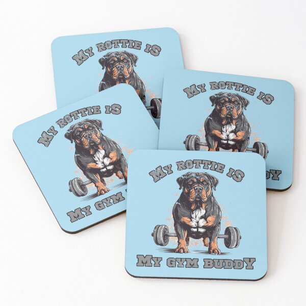 Item preview, Rottweiler Gym Buddy - Perfect for Active Dog Owners designed and sold by brindled.