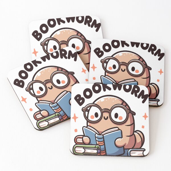 Item preview, Cute bookworm designed and sold by LongIslandDesgn.