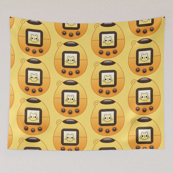 Item preview, kawaii orange virtual pet machine designed and sold by kittybox.