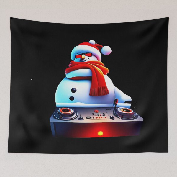 Item preview, Frosty Grooves: DJ Snowman Spinning Winter Beats designed and sold by GranitTR.
