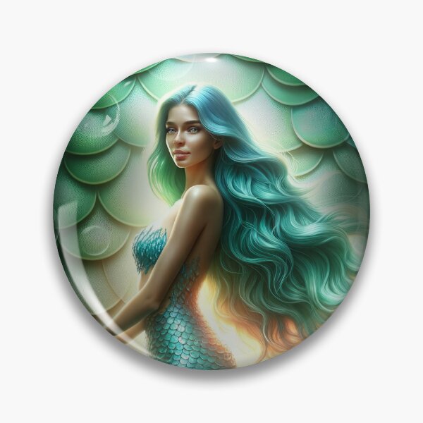 Item preview, Beautiful Mermaid With Bubble Backdrop designed and sold by KeeganCreations.