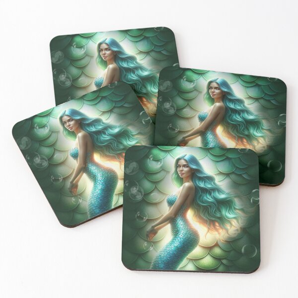 Item preview, Beautiful Mermaid With Bubble Backdrop designed and sold by KeeganCreations.