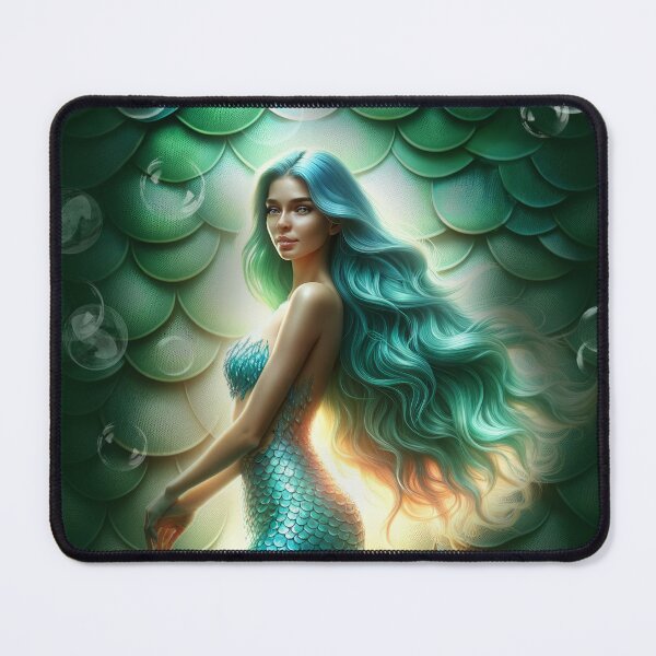 Item preview, Beautiful Mermaid With Bubble Backdrop designed and sold by KeeganCreations.