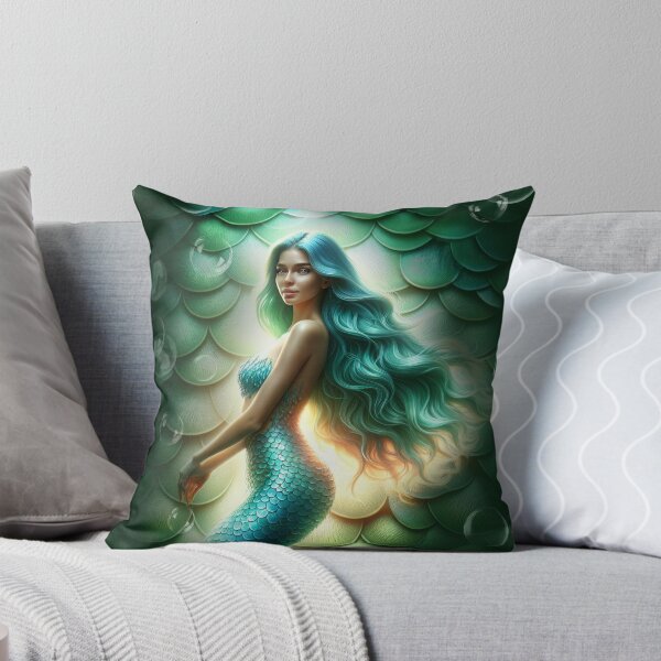 Item preview, Beautiful Mermaid With Bubble Backdrop designed and sold by KeeganCreations.