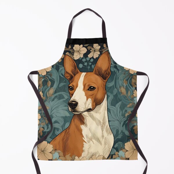 Item preview, Basenji Dog Retro Vintage Art designed and sold by WallyPink.