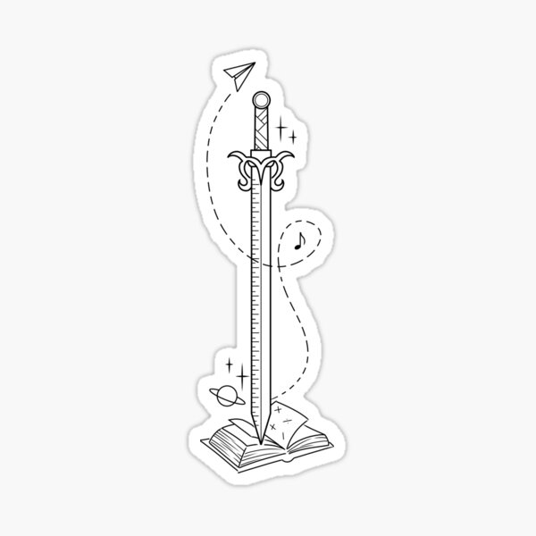 Subject swords - teaching/education Sticker