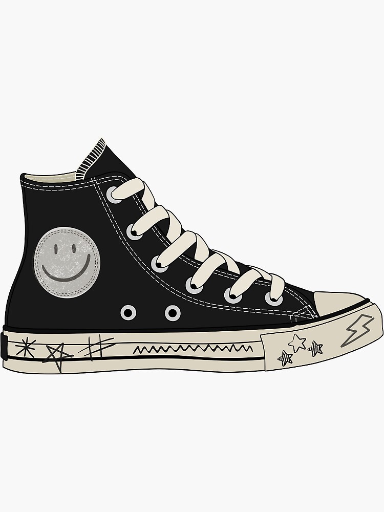 Black converse grunge best sale